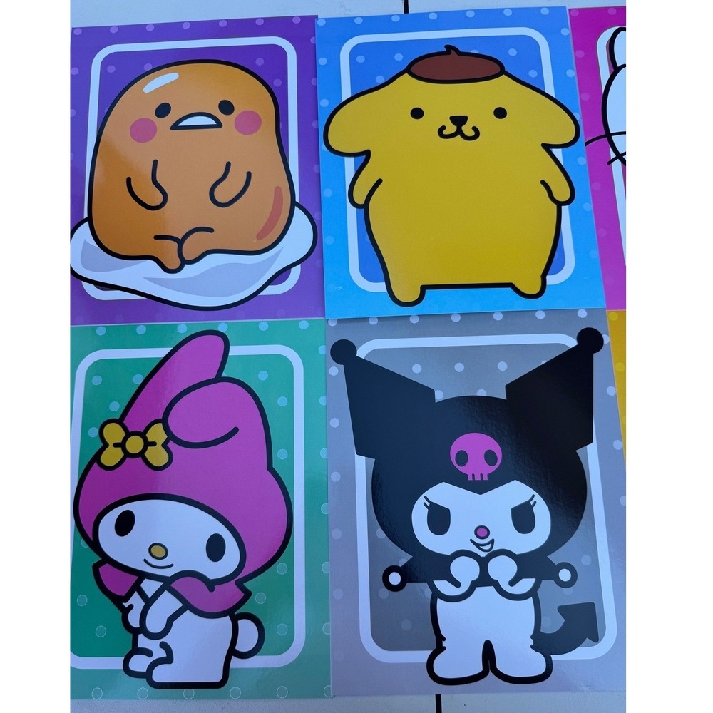 Sanrio anime posters set Hello Kitty My Melody Kuromi Keroppi kawaii wall art